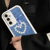 Чехол для телефона Samsung Galaxy A17 A16 A15 A14 A13 Ретро-узор из денима A56 A36 A26 A55 A35 A25 A54 A34 A24 A53 A33 A23 A07 A06