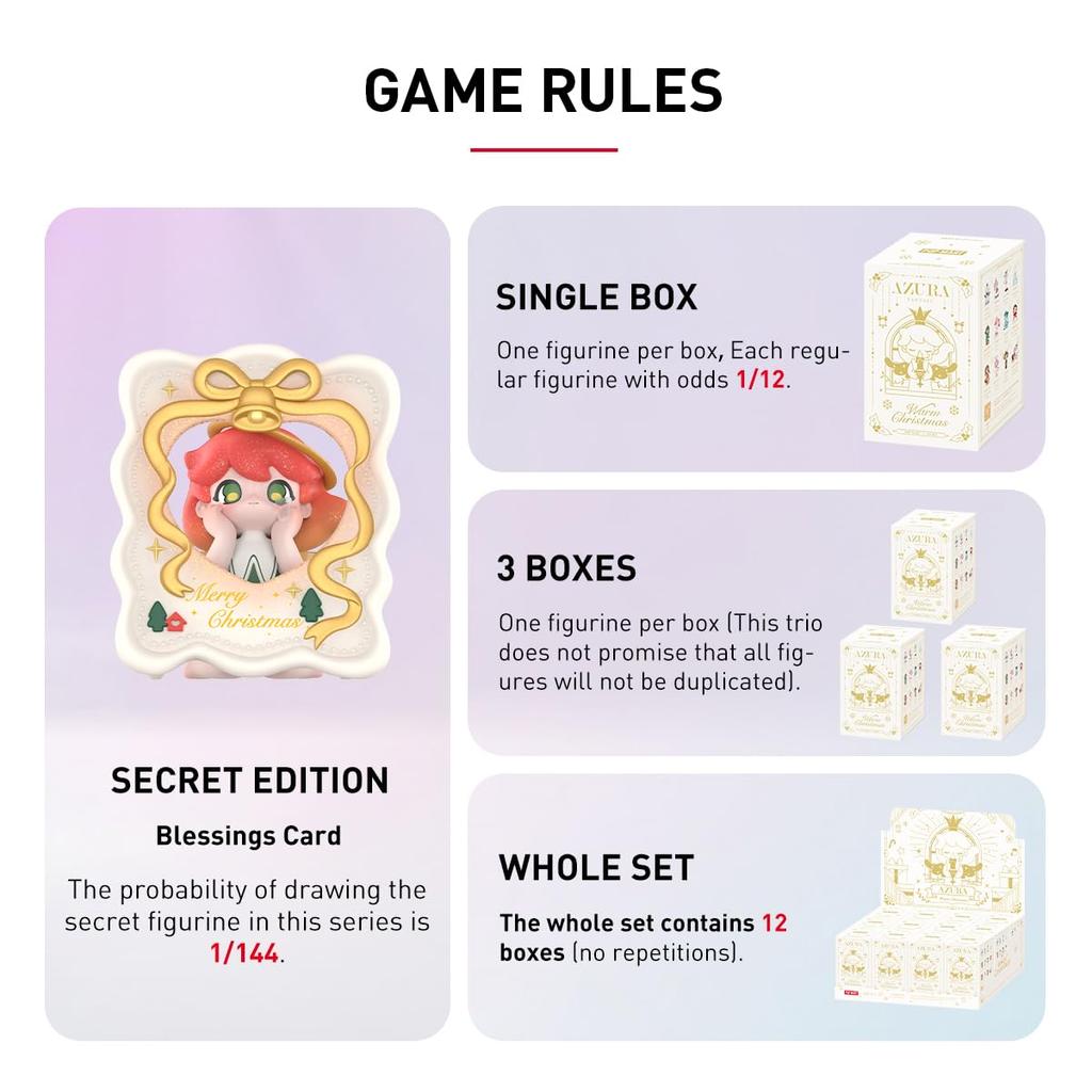 POP MART AZURA Warm Christmas Series Pop Mart Gacha Gacha Blind Box Figure Plastic Model Premium Toy PVC Soft Vinyl Original Character Birthday