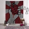Стена с принтом рок-группы GGreen Day, Большой настенный гобелен, Арт, Научная фантастика, Комната, Домашний декор, Декор, Покрывало