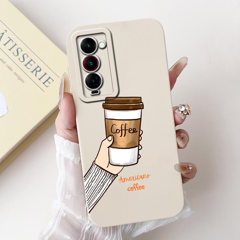 For Tecno Camon 18 Premier Case CH9 CH9n Shockproof Silicone Soft Bumper For Tecno Camon 18 P 18P 18i Camon18 Flower Phone Cover