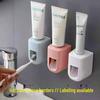 Wall-Mounted Toothpaste Squeezer & Toothbrush Holder - No Drill Needed