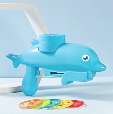 Flying Gun Boys And Girls Bamboo Dragonfly Bubble Ejection Spinning Top Soft Outdoor Toys For Children