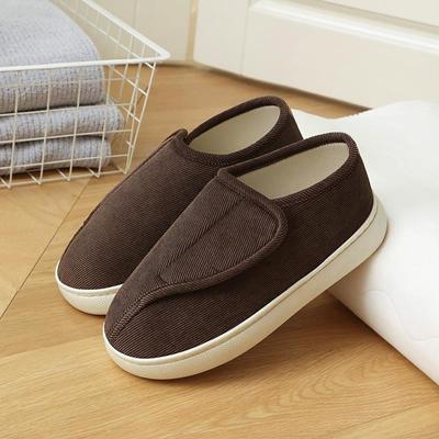 Нескользящие льняные тапочки с открытым носком для опухших ног - Унисекс, Мягкая подошва, Для дома/улицы, Всесезонные