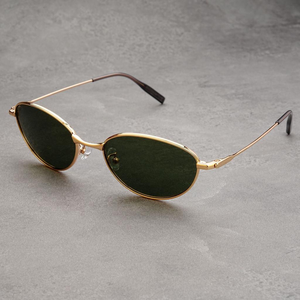 Old Money Wind Retro Cat Eye Polarized Sunglasses Oval Frame Futuristic Sunscreen Personalized Sunglasses Spice Girls Fade Limited