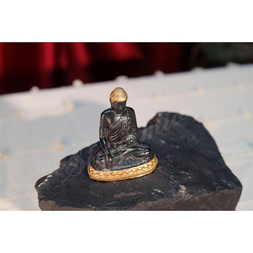 Черная Мурти Гаутамы Будды - Идеальный Идол Бога на Приборную Панель Автомобиля и Маленькая Статуэтка Будды для Домашнего Декора, Подарочные Изделия,