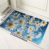 1 шт., напольный коврик с узором в виде маленьких ромашек, современный кухонный полиэстеровый ковер, нескользящий, цветной, для дома, ванной комнаты, спальни, гостиной, декора