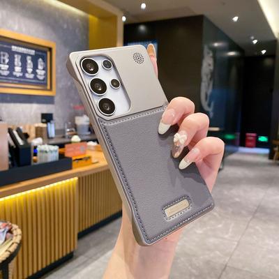 Подходит для Samsung S25 Ultra Магнитный чехол для телефона S24plus Безрамочный Ароматерапевтический Кожаный S25 Защитный чехол для бизнеса