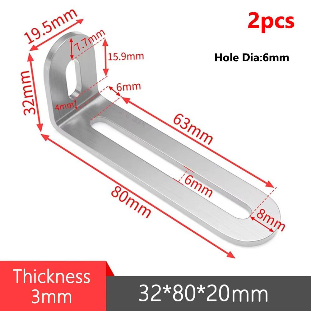 1/2Pcs 90 Degree Right Angle Corner Brace Joint Shelf Support Bracket Cabinet Screens Wall