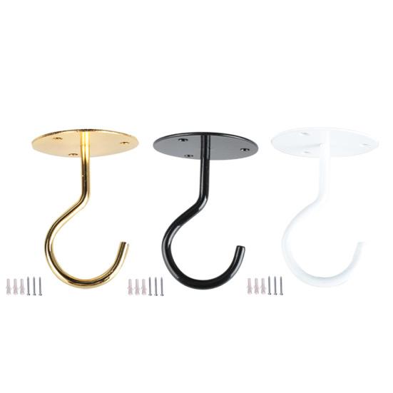 1 комплект настенного крючка, антикоррозийный, прочный, несущий, не падающий, висячие вещи, корзина для цветов, потолочный крючок из кованого железа для дома