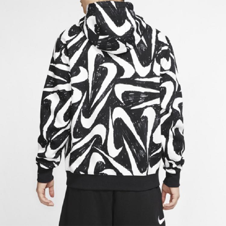 Nike Повседневная спортивная одежда Athleisure с принтом, флис, черная, мужская CK2231-010