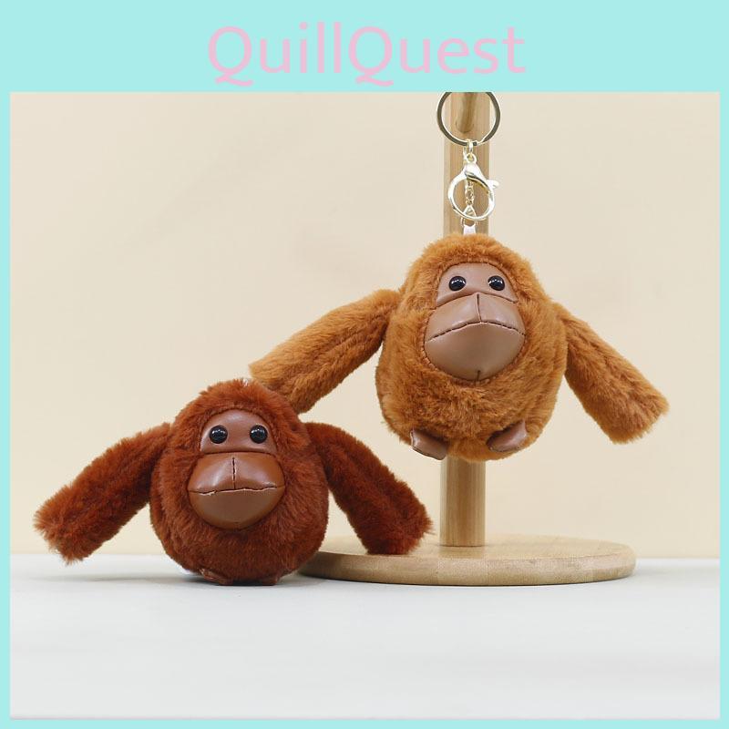 Long Huhu Bear Arm Monkey Pendant Plush Toy  Bag Pp Cotton Decorations Keychain