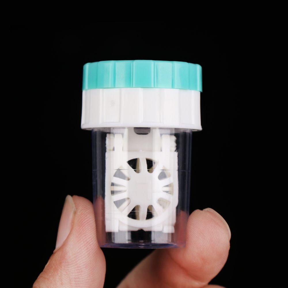 Fashion Portable Plastic Contact Lens Case Candy Color Travel Glasses Holder Soaking Box