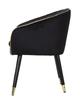 Armchair Paris Black Gold Cm 62X58X78