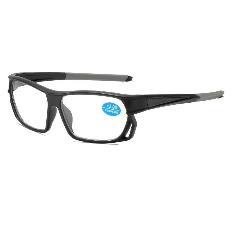 Квадратная оправа Модная спортивная модель Очки для пресбиопии с защитой от синего света HD Ультралегкие очки для чтения для пожилых людей Защита глаз