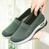 Женские однотонные дышащие кроссовки, легкая обувь без застежек на мягкой подошве, повседневная трикотажная обувь с низким верхом
