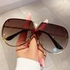 Pilot Sunglasses for Men Fashion Vintage Oversized  Shades with Mental Legs Trendy Brand Designer Outdoor Women Eyewear
