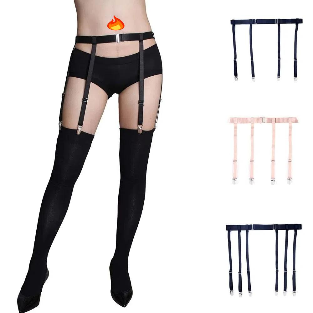 4/6 Металлические клипсы Чулки выше бедра Подвязка Регулируемый фиксатор для носков Нижнее белье