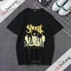 Ghost Band унисекс/женская футболка 1 т, модная футболка с рисунком аниме, рубашка с поп-персонажем, уличная одежда, футболка унисекс с принтом