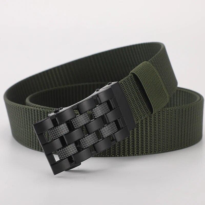 Мужской тканевый ремень, нейлоновый холст, автоматический ремень, мужской Cintures для мужчин, модный лямочный ремень, дизайнерский джинсовый рабочий ремень, мужской
