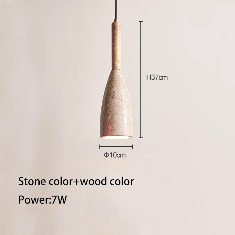 Трансграничный ресторанный светильник, прикроватная люстра в стиле кремового ваби-саби, украшение для барной кровати, желтые лампы из травертина