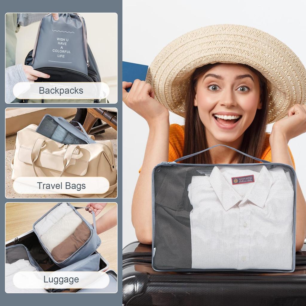 Toplive Дорожный чехол Дорожный Удобный Дорожный Большой Бизнес Удобный Заграничный Удобный Комфортный Предмет Дорожные товары Набор из 7 предметов, Чехол, Путешествие,