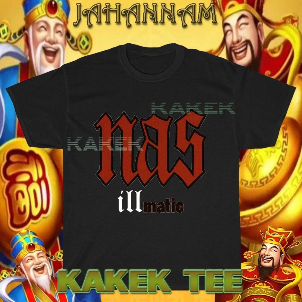 Новая футболка Nas ill Nas illmatic Логотип Американская футболка Смешная Размеры от S до 5XL