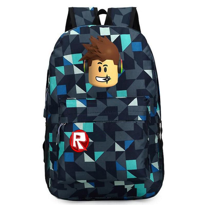 Стильный рюкзак Roblox для детей с ярким мультяшным рисунком и большим объемом