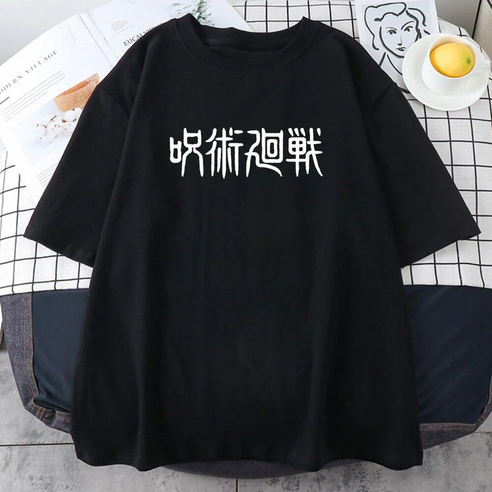 Футболки унисекс с принтом Gojo Satoru Jujustu Kaisen, уличная одежда с короткими рукавами, модная футболка в стиле хип-хоп, хлопковая футболка большого размера