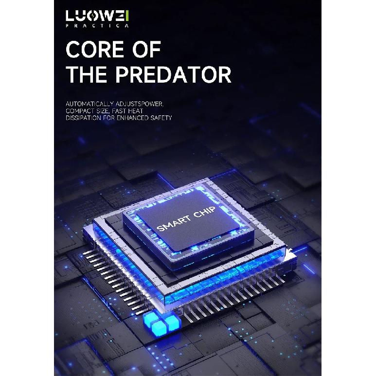 Luowei LW-U1 140 Вт Зарядная станция Raptor для настольного компьютера 15 Вт Беспроводная быстрая зарядка для телефона, часов, ПК Многопортовый USB-зарядчик