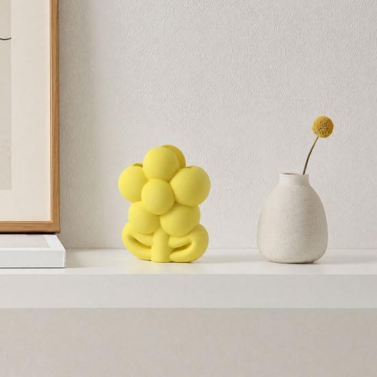 3D Printed Flower Shape Makeup Brush Holder, Floral Pen Pencil Holder, Aesthetic Cute Flower Home Decor, Desktop Organizer for Home Office