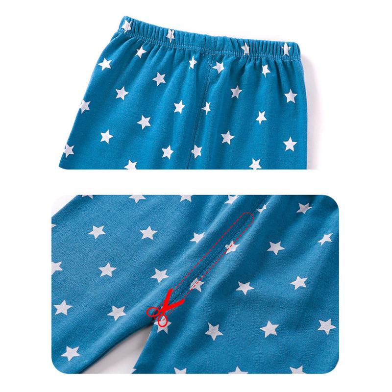 2 шт./компл. детский хлопковый пижамный костюм с мультяшным принтом, рубашка с длинными рукавами, брюки, домашнее нижнее белье