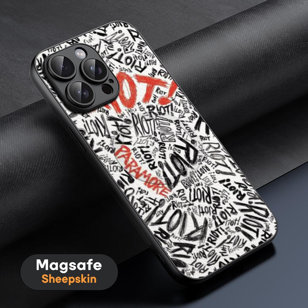 Album P-Param-ore R-Rio-TES Phone Case For iPhone 17 16 15 14 13 12 11 Plus Pro Max High-end Luxury Magsafe Sheepskin