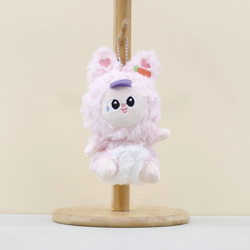 Charming Plush Animal Figure Keychain With Soft Fabric And Vibrant Colors
