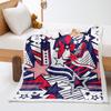 Independence Day 2D Digital Printing Thickened Lamb Fleece Crystal Fleece Blanket