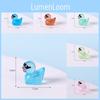 Adorable Resin Miniature Duck Figurine With Glow In The Dark Sunglasses For Garden Decor