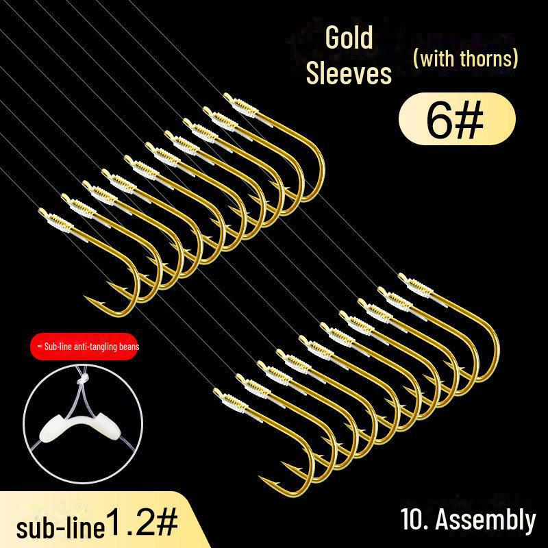 Комплект лески Gold Sleeve Anti-Tangle Double Hook для ловли карася