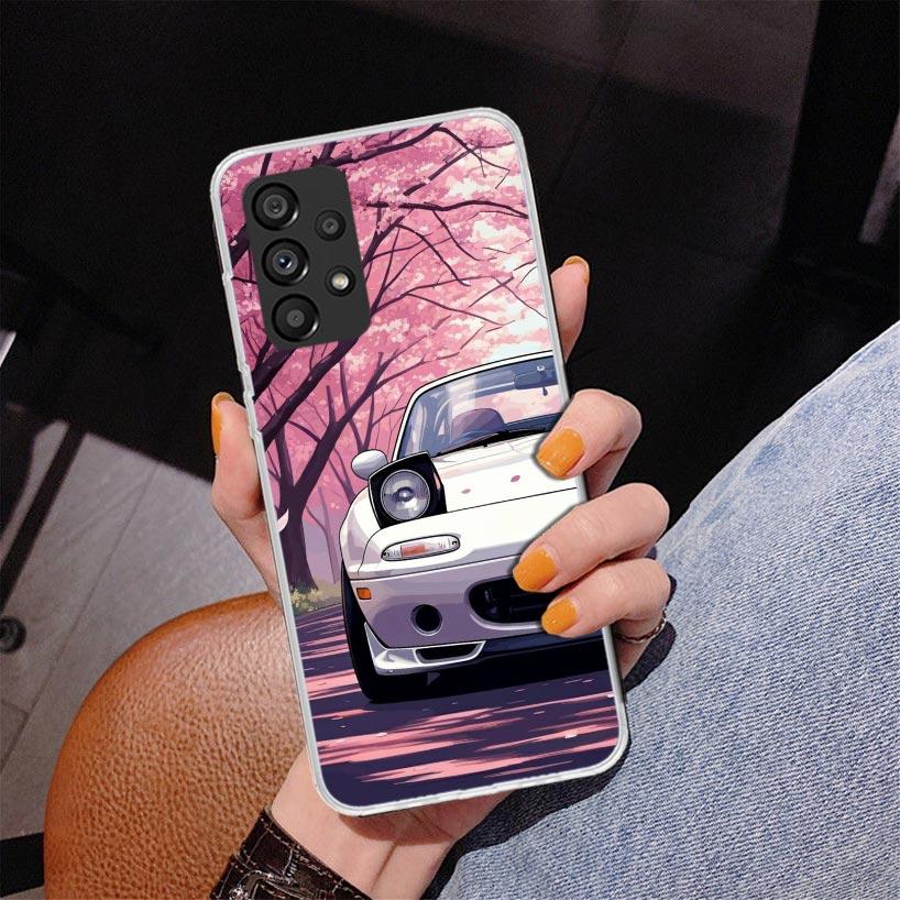 JDM Машина MX5 Милый Чехол для Телефона Для Samsung Galaxy A52 A32 A22 A12 A51 A31 A50S A30S A20S A10S Note 20 Ultra 10 Plus S10 A72 A71 Gal