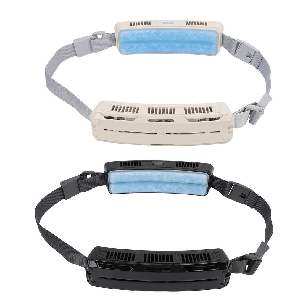 Носимый поясной вентилятор Hands Free сильный ветер охлаждение перезаряжаемый регулируемый ремень для путешествий кемпинг Fi
