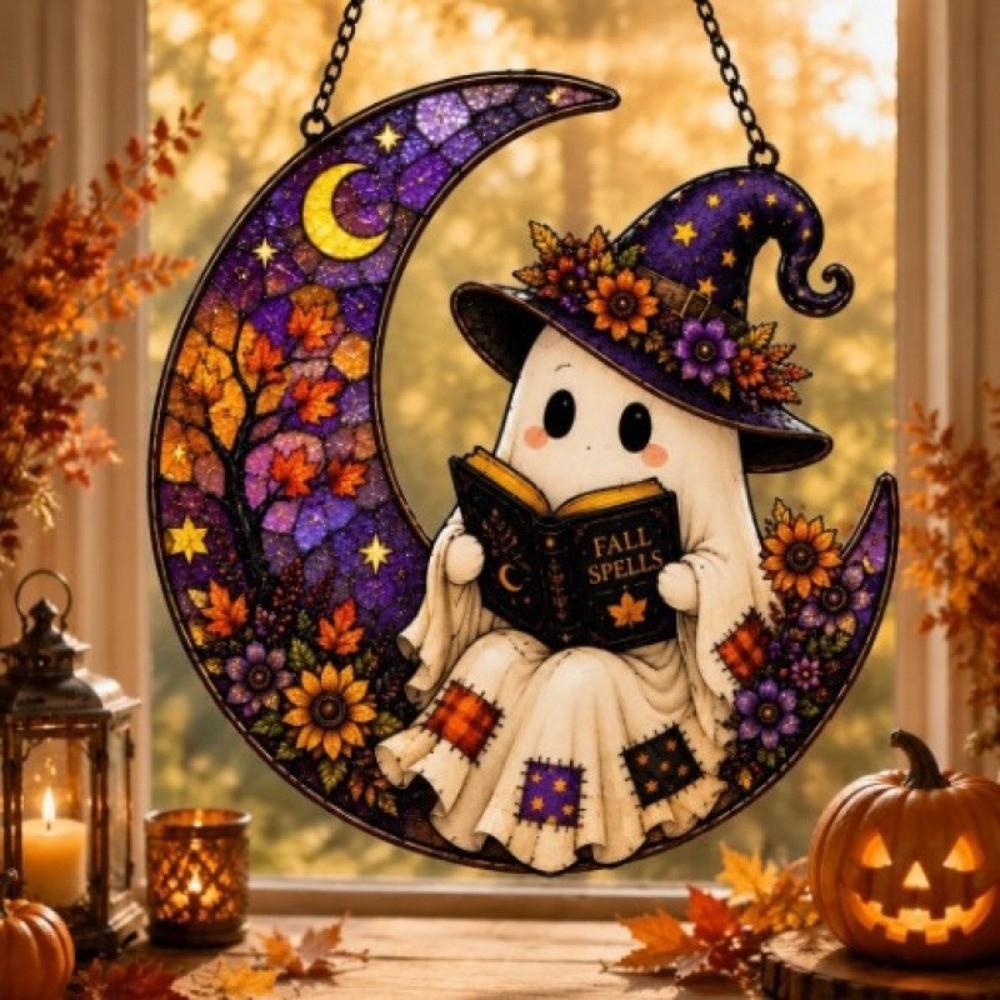 Hanging Halloween Suncatcher Window Decor Window Hanging Ornament Holiday Atmosphere Decor