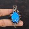Спящая красавица бирюзовый кулон медная проволока обернутый кулон ручной работы уникальный кулон медные украшения для женщин драгоценный камень кулон подарок для нее