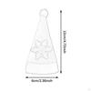 10Pcs Christmas Cutlery Holders Santa Claus Hat Plush Tiny Wine Bottle Cap for Home