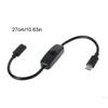 USB-C Male to Female for Raspberry Pi 4 Power Line Power Cord Type C Cable Type C Power Supply