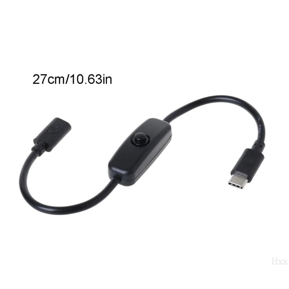 USB-C Male to Female for Raspberry Pi 4 Power Line Power Cord Type C Cable Type C Power Supply