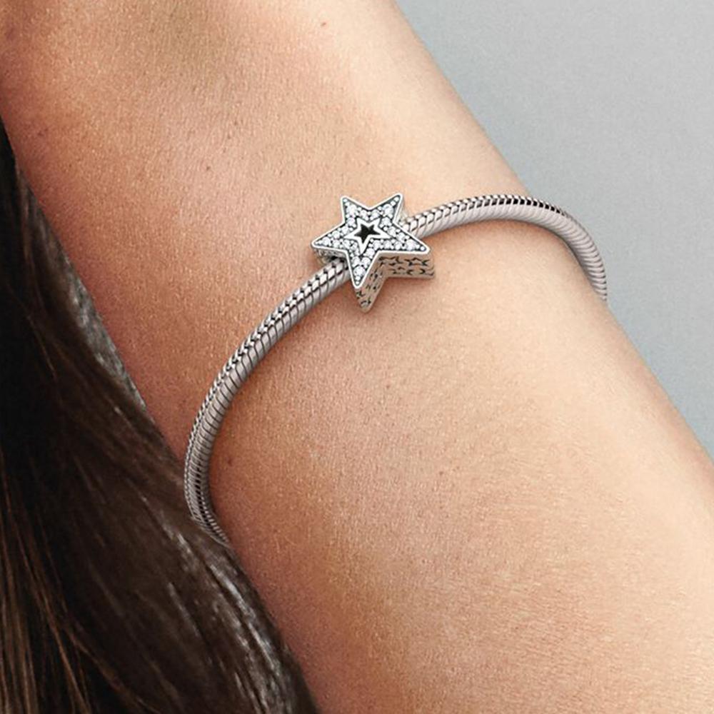 Подвески серии Blue Galaxy/Star для женщин, подходят для женщин, аксессуары для браслетов «сделай сам», подарок на день рождения, Новый год