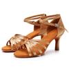 Women Ballroom Latin Tango Dance Shoes Salsa High Heeled 7CM