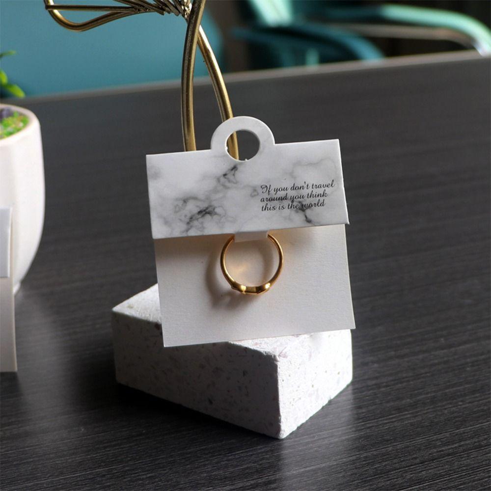 50 шт. черно-белые ювелирные карточки для показа крафт-бумаги брелок для упаковки бирки подвесные этикетки брелки