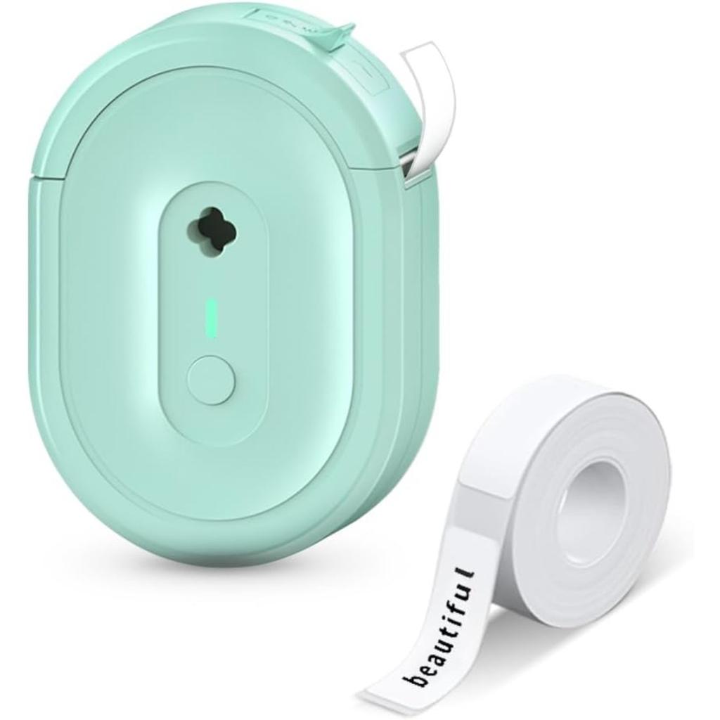 Mini Label Maker Machine with Tape, N12 Portable Thermal Printer, Bluetooth Label Maker, Sticker Printer with Multiple Templates for Small Business,