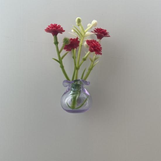 Магнитные Мини-Вазы для Холодильника Милые Крошечные Магнитные Стеклянные Вазы Аксессуары для Холодильника Маленький Горшок для Растений для Шкафчика Офиса Кухни Декор