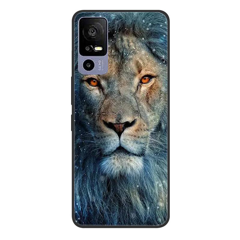 For TCL 40R 5G T771A Case Painted Soft Black Silicone Bumper Phone Cover for TCL 40 R 5G 6.6" Case TCL40R 40R Etui Coque Fundas
