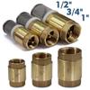 1/2" 3/4" 1" Латунный обратный клапан с фильтром Встроенный пружинный адаптер против обратного потока Односторонний контроль потока воды Соединитель для ремонта